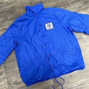 Vintage King Louie Pro Fit Men Large Windbreaker Jacket FIVE STAR Made In USA‎